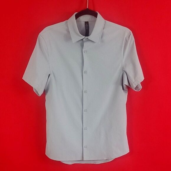 lululemon athletica Gray Casual Button Down Shirt - Picture 2 of 7